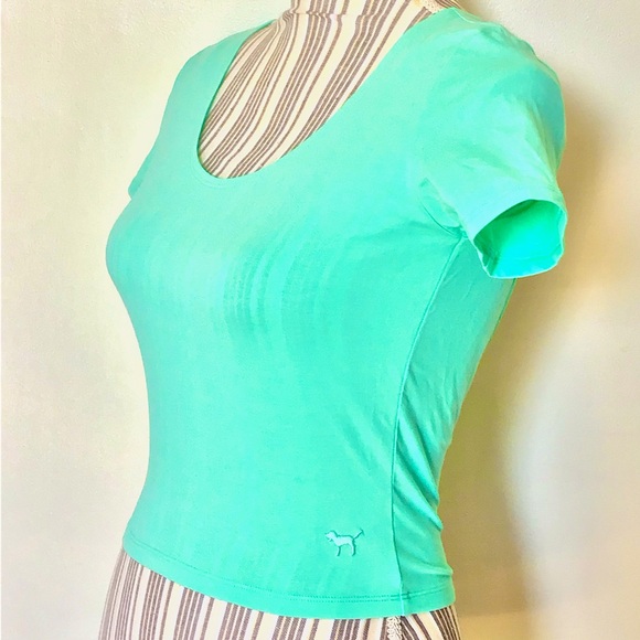 PINK heart cutout top - brand new crop complete with dog stitching - Picture 3 of 9